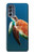 W3899 Sea Turtle Hard Case and Leather Flip Case For Motorola Moto G62 5G