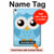 W3029 Cute Blue Owl Tablet Hard Case For iPad 10.9 (2022)