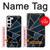 W3479 Navy Blue Graphic Art Hard Case and Leather Flip Case For Samsung Galaxy S23