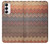 W3752 Zigzag Fabric Pattern Graphic Printed Hard Case and Leather Flip Case For Samsung Galaxy S23