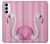 W3805 Flamingo Pink Pastel Hard Case and Leather Flip Case For Samsung Galaxy S23