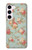 W3910 Vintage Rose Hard Case and Leather Flip Case For Samsung Galaxy S23
