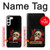 W3753 Dark Gothic Goth Skull Roses Hard Case and Leather Flip Case For Samsung Galaxy S23 Plus