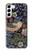 W3791 William Morris Strawberry Thief Fabric Hard Case and Leather Flip Case For Samsung Galaxy S23 Plus