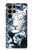 W0265 White Tiger Hard Case and Leather Flip Case For Samsung Galaxy S23 Ultra