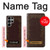 W3553 Vintage Book Cover Hard Case and Leather Flip Case For Samsung Galaxy S23 Ultra