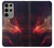 W3897 Red Nebula Space Hard Case and Leather Flip Case For Samsung Galaxy S23 Ultra