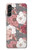 W3716 Rose Floral Pattern Hard Case and Leather Flip Case For Samsung Galaxy A14 5G