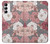 W3716 Rose Floral Pattern Hard Case and Leather Flip Case For Samsung Galaxy A14 5G