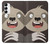 W3855 Sloth Face Cartoon Hard Case and Leather Flip Case For Samsung Galaxy A14 5G