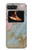 W3717 Rose Gold Blue Pastel Marble Graphic Printed Hard Case and Leather Flip Case For Motorola Moto Razr 2022