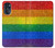 W2683 Rainbow LGBT Pride Flag Hard Case and Leather Flip Case For Motorola Moto G 5G (2023)