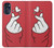 W3701 Mini Heart Love Sign Hard Case and Leather Flip Case For Motorola Moto G 5G (2023)