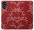 W3817 Red Floral Cherry blossom Pattern Hard Case and Leather Flip Case For Motorola Moto G 5G (2023)