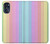 W3849 Colorful Vertical Colors Hard Case and Leather Flip Case For Motorola Moto G 5G (2023)