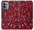 W3757 Pomegranate Hard Case and Leather Flip Case For Motorola Edge+ (2023), X40, X40 Pro, Edge 40 Pro