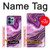 W3896 Purple Marble Gold Streaks Hard Case and Leather Flip Case For Motorola Edge+ (2023), X40, X40 Pro, Edge 40 Pro