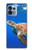 W3898 Sea Turtle Hard Case and Leather Flip Case For Motorola Edge+ (2023), X40, X40 Pro, Edge 40 Pro