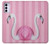 W3805 Flamingo Pink Pastel Hard Case and Leather Flip Case For Motorola Moto G42