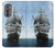 W1096 Sailing Ship in an Ocean Hard Case and Leather Flip Case For Motorola Edge (2022)