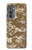 W3294 Army Desert Tan Coyote Camo Camouflage Hard Case and Leather Flip Case For Motorola Edge (2022)