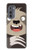 W3855 Sloth Face Cartoon Hard Case and Leather Flip Case For Motorola Edge (2022)