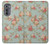 W3910 Vintage Rose Hard Case and Leather Flip Case For Motorola Edge (2022)