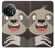 W3855 Sloth Face Cartoon Hard Case and Leather Flip Case For OnePlus 11