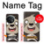 W3855 Sloth Face Cartoon Hard Case and Leather Flip Case For OnePlus 11