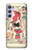 W3820 Vintage Cowgirl Fashion Paper Doll Hard Case and Leather Flip Case For Samsung Galaxy A54 5G