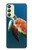 W3899 Sea Turtle Hard Case and Leather Flip Case For Samsung Galaxy A24 4G