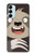 W3855 Sloth Face Cartoon Hard Case and Leather Flip Case For Samsung Galaxy M14