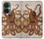 W2801 Vintage Octopus Hard Case and Leather Flip Case For OnePlus Nord CE 3 Lite, Nord N30 5G