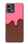 W3754 Strawberry Ice Cream Cone Hard Case and Leather Flip Case For Motorola Moto G Stylus 5G (2023)