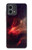 W3897 Red Nebula Space Hard Case and Leather Flip Case For Motorola Moto G Stylus 5G (2023)