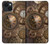 W3927 Compass Clock Gage Steampunk Hard Case and Leather Flip Case For iPhone 14