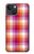 W3941 LGBT Lesbian Pride Flag Plaid Hard Case and Leather Flip Case For iPhone 14