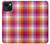 W3941 LGBT Lesbian Pride Flag Plaid Hard Case and Leather Flip Case For iPhone 14