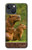 W3917 Capybara Family Giant Guinea Pig Hard Case and Leather Flip Case For iPhone 13 mini