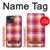 W3941 LGBT Lesbian Pride Flag Plaid Hard Case and Leather Flip Case For iPhone 13 mini
