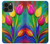 W3926 Colorful Tulip Oil Painting Hard Case and Leather Flip Case For iPhone 13 Pro Max