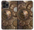 W3927 Compass Clock Gage Steampunk Hard Case and Leather Flip Case For iPhone 13 Pro Max