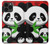 W3929 Cute Panda Eating Bamboo Hard Case and Leather Flip Case For iPhone 13 Pro Max