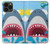 W3947 Shark Helicopter Cartoon Hard Case and Leather Flip Case For iPhone 13 Pro Max