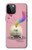 W3923 Cat Bottom Rainbow Tail Hard Case and Leather Flip Case For iPhone 12, iPhone 12 Pro