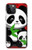 W3929 Cute Panda Eating Bamboo Hard Case and Leather Flip Case For iPhone 12, iPhone 12 Pro