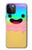 W3939 Ice Cream Cute Smile Hard Case and Leather Flip Case For iPhone 12, iPhone 12 Pro