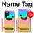 W3939 Ice Cream Cute Smile Hard Case and Leather Flip Case For iPhone 12, iPhone 12 Pro