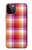 W3941 LGBT Lesbian Pride Flag Plaid Hard Case and Leather Flip Case For iPhone 12, iPhone 12 Pro