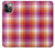 W3941 LGBT Lesbian Pride Flag Plaid Hard Case and Leather Flip Case For iPhone 12, iPhone 12 Pro